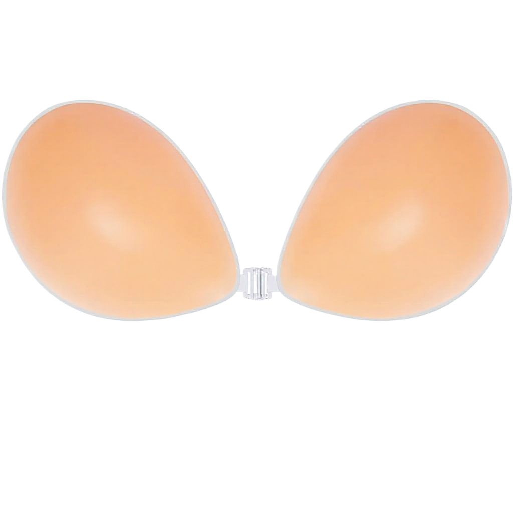 Strapless Bra Backless - Push-Up-BH ohne Bügel aus festem Silikon,