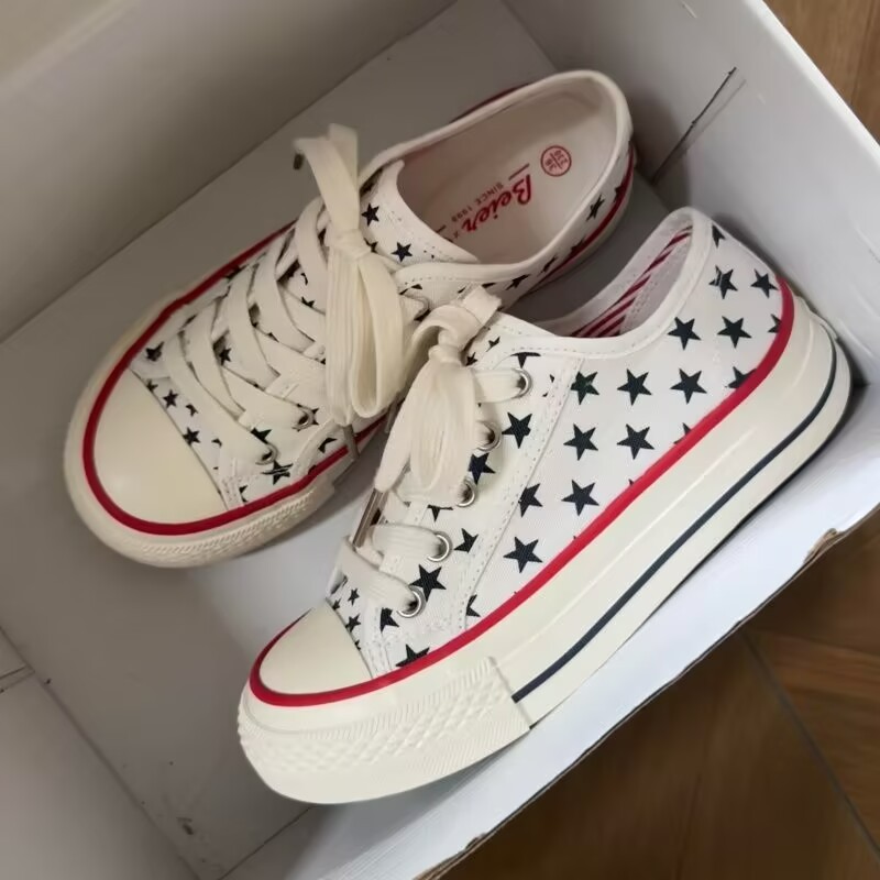 Vans Shoes Old Skool - Lässige Star Low-Top Canvas-Schuhe mit weicher,