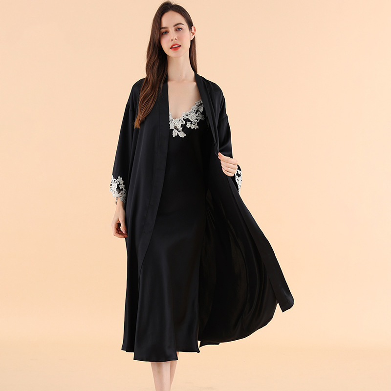 Luxuriöser Spitzenbesatz 100%  – Robe Silk Women Bewertung und Preis