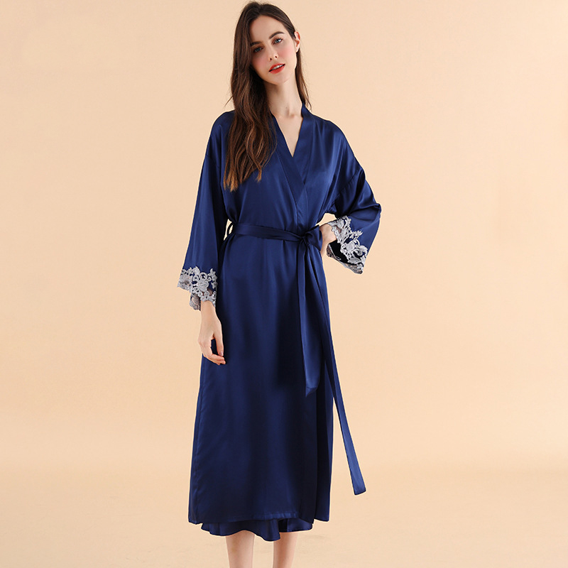 Luxuriöser Spitzenbesatz 100%  – Robe Silk Women Bewertung und Preis